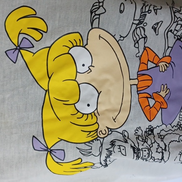 Nickelodeon Womens L Ivory Rugrats "Angelica" Graphic T-Shirt - Picture 2 of 4